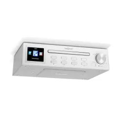 Кухонний інтернет-радіо OneConcept Streamo Chef CD-плеєр BT 2.4"HCC дисплей білий
